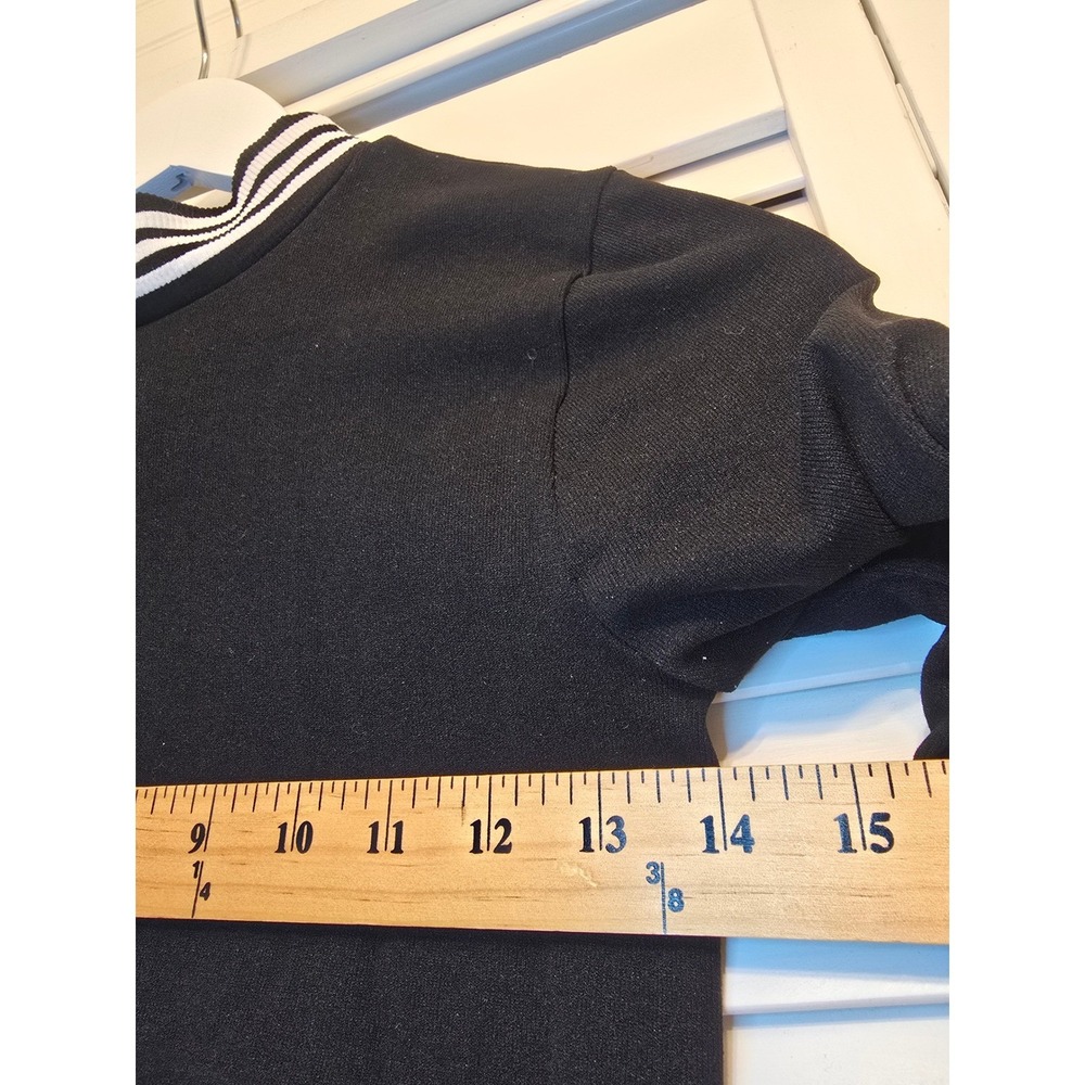 FREE PEOPLE Movement Triumph Stripe Crop Top Women's Medium Black Athleisure Y2K - Picture 10 of 13